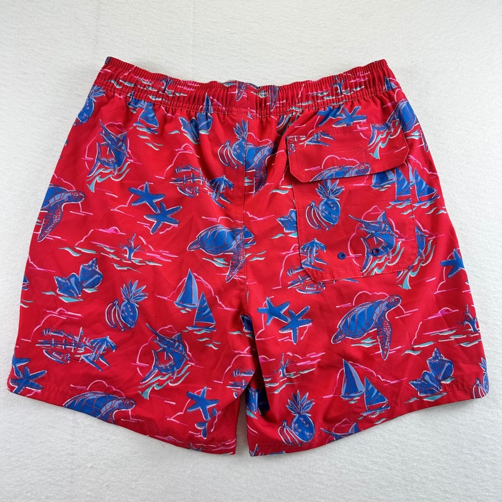 Vineyard Vines Mens XS Chappy Trunks Icons Sailors Red Nautical Swim Shorts NEW - Picture 3 of 16